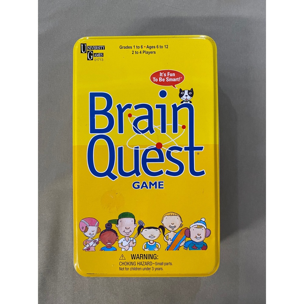 Brain Quest Game Grades 1-6 Ages 6-12 University Games in‎ Travel Tin